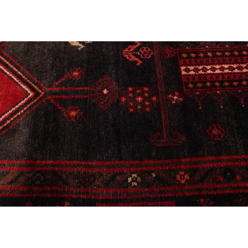 ECARPETGALLERY Hand-knotted Konya Anatolian Black, Red Wool Rug - 4'11 x 10'0