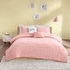 preview thumbnail 37 of 62, Ensley Cotton Jacquard Pom Pom Comforter Set by Urban Habitat Kids Pink - Twin - Twin XL