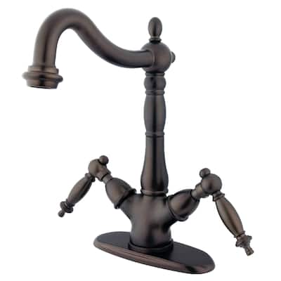 Kingston Brass Heritage 1.2 GPM Vessel Bathroom Faucet with Metal