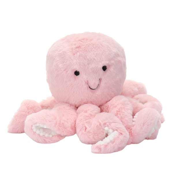 slide 2 of 6, Lambs & Ivy Sea Dreams Pink Plush Octopus Stuffed Animal Toy - Bubbles