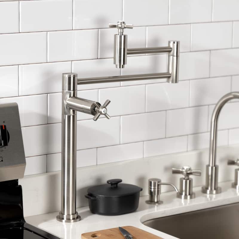 Millennium Two-Handle 1-Hole Deck Mount Pot Filler Faucet