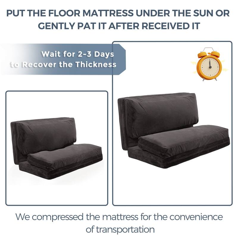 Convertible Folding Couch Sofa Bed with Removable Cover