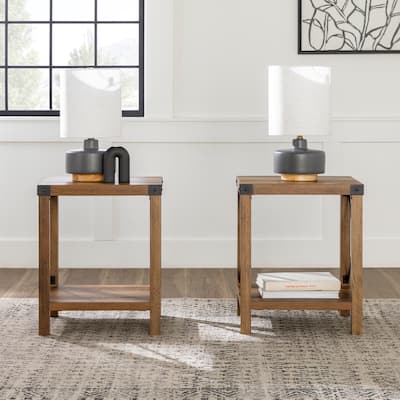 Middlebrook Kujawa 18-in. X-side Accent Table - Set of 2