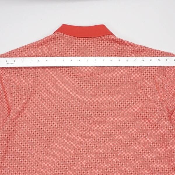 Shop Pebble Beach 3 Button Polo Golf Shirt Short Sleeve Red Mens