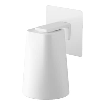 Yamazaki Home Traceless Adhesive Magnetic Cup, ABS Plastic, 200ml - L 2.76 x W 2.76 x H 3.74 inches