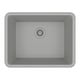 preview thumbnail 2 of 8, 23"x18" Quartz Single Bowl Sink, Drop-In/Undermount w/ Grid & Strainer.