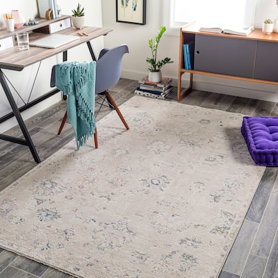 Livabliss Naveed Distressed Traditional Area Rug