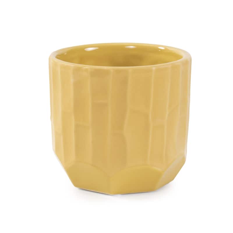 Golden Bee Ceramic Cache Pot- Short