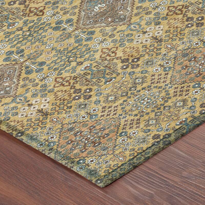 Machine Washable Indoor/ Outdoor Global Flory Chantille Rug