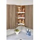 preview thumbnail 7 of 5, Rev-A-Shelf Lazy Daisy Polymer 18 Inch Pie Cut 3 Shelf Lazy Susan Set