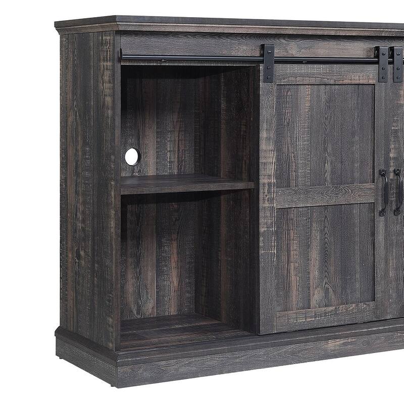 Myrtle 60 In. Fireplace Sliding Doors Media Console
