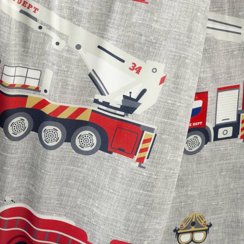Lush Decor Fire Truck Kids Washable Reversible Weighted Blanket 2Pc