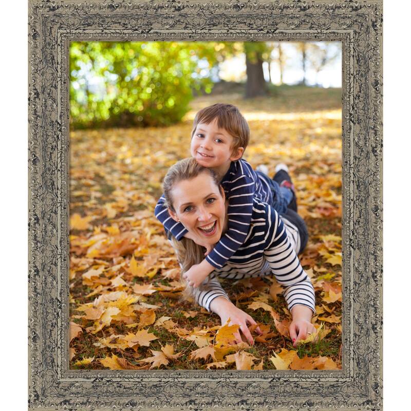 Attic Aged Picture Frame, Photo Frame - 20x24 - Attic Aged Silver