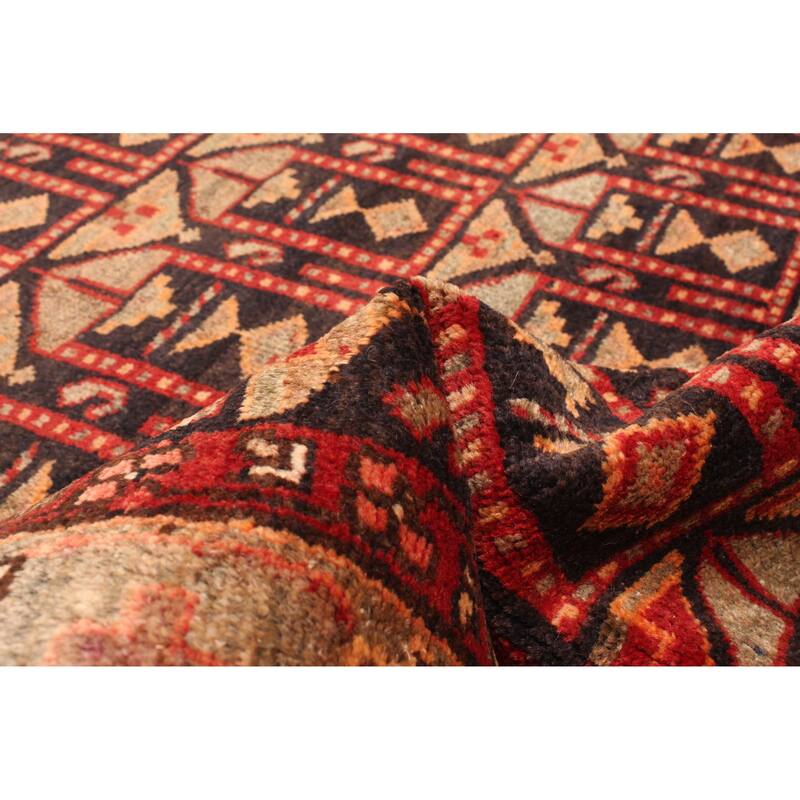 ECARPETGALLERY Hand-knotted Andelz Dark Brown Wool Rug - 3'10 x 5'8