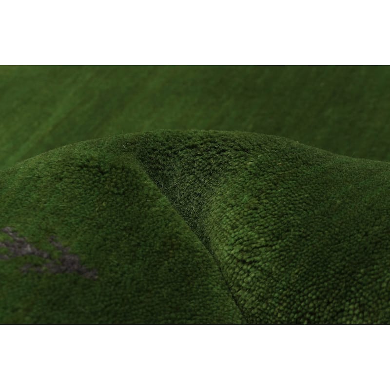 Kashkuli Gabbeh Green Rug 4'9" x 6'5" - 4'9 x 6'5
