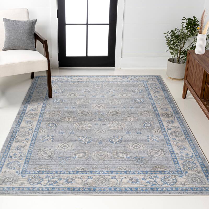JONATHAN Y Traditional Persian Vintage Moroccan Area Rug - 4 X 6 - Gray/Blue