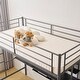 preview thumbnail 23 of 24, Twin Size Metal Loft Bed with Desk and Storage Shelves