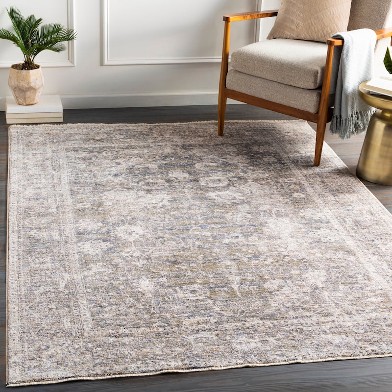 Artistic Weavers Darlington Vintage Traditional Area Rug - 3' 3" x 8' - Beige