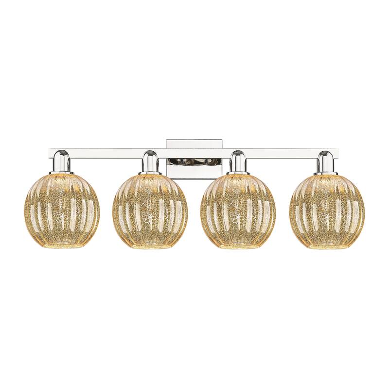 Innovations Lighting Downtown Urban - Preston - 4 Light 36" Globe Shade Bath Vanity Light