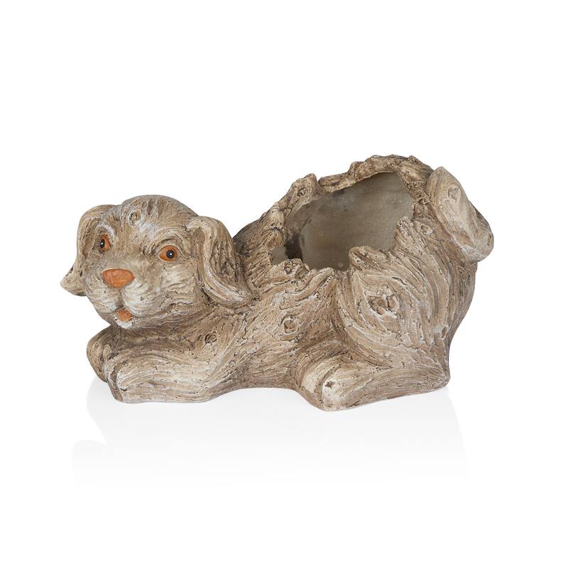 Dog Planter w/o Plants with Drainage Hole
