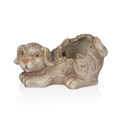 Dog Planter w/o Plants with Drainage Hole