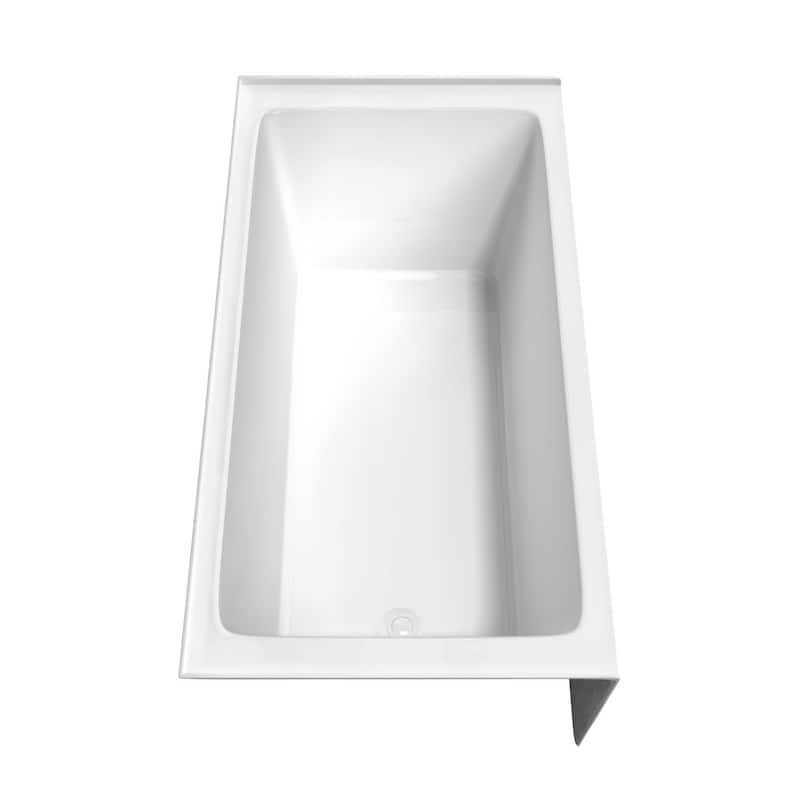 Wyndham Collection Grayley 60" Three Wall Alcove Acrylic Soaking Tub