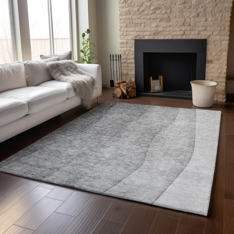 Premium Washable Super Soft Ombre Stripes Mayfield Rug