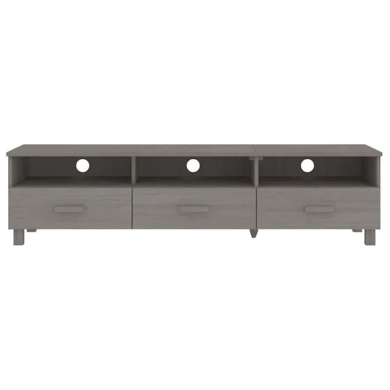 vidaXL TV Stand TV Console Sideboard TV Unit Cupboard HAMAR Solid Wood Pine - 62.2"x15.7"x15.7"