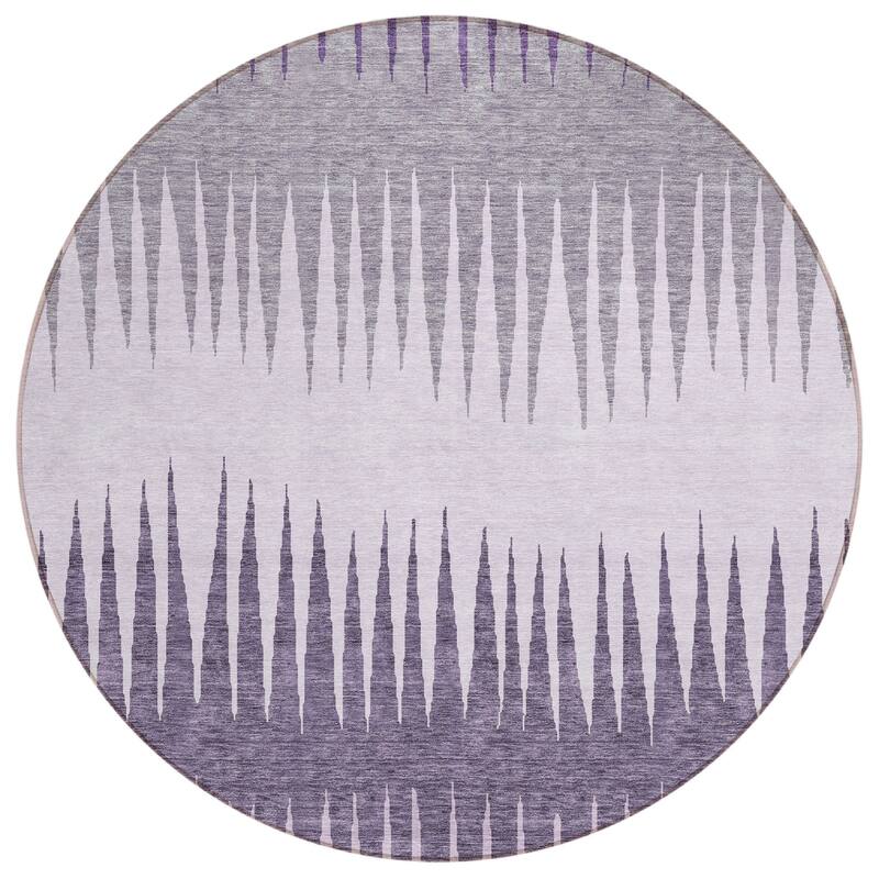 HomeRoots Striped Transitional Rectangle Outdoor Rug