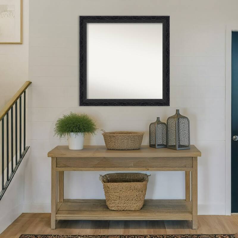 Filigree Non-Beveled Framed Wall Mirror