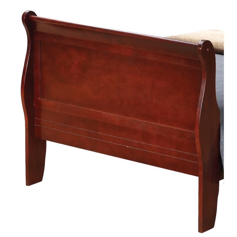 Traditional Cherry Bed with Rich Finish and Twin Mattress Fit