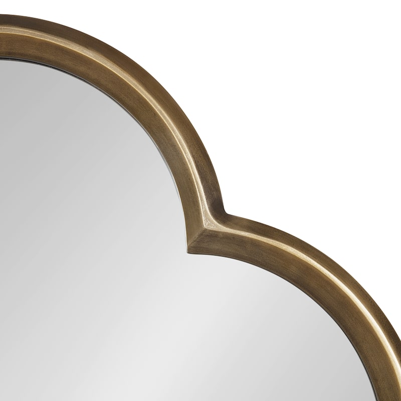 Kate and Laurel Krisi Scalloped Framed Wall Mirror