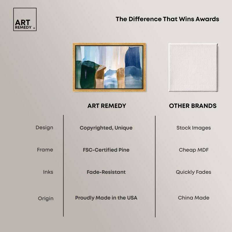 Contoured Calm II Canvas by Art Remedy