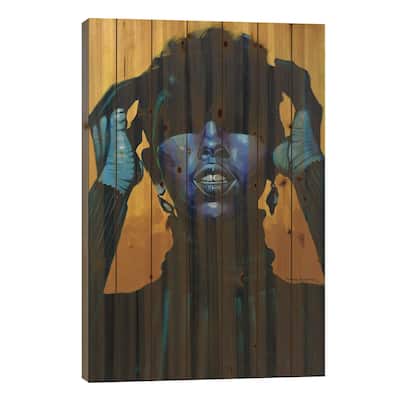 Restrained II Print On Wood by Damola Ayegbayo - Multi-Color