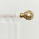 preview thumbnail 13 of 11, ATI Home Vine 1" Adjustable Curtain Rod and Finial Set 36" to 72" - Gold