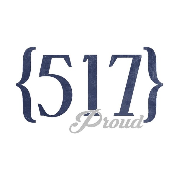 Lansing Michigan 517 Area Code Blue Lantern Press Artwork Art Print Multiple Sizes Available 9 X 12 Art Print