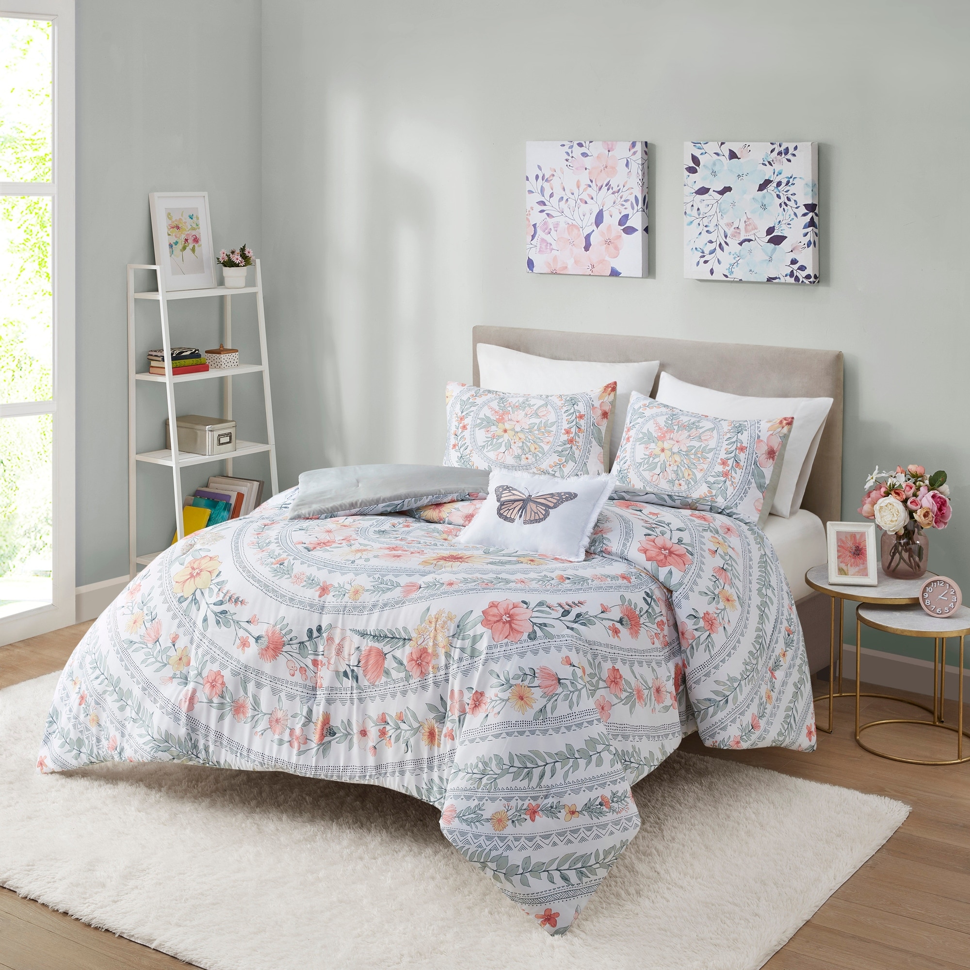 Buy Arias Erica Lotus Iris Polycotton Double Reversible Comforter Peach  Online Home by Nilkamal  Nilkamal Athome home