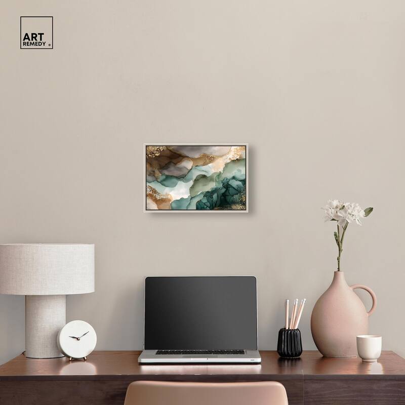 Golden Estuary I Canvas by Art Remedy