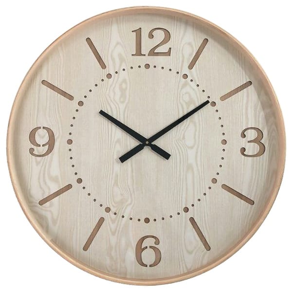 slide 1 of 4, Yosemite Home Decor Contemporary Chic I Wood Wall Clock