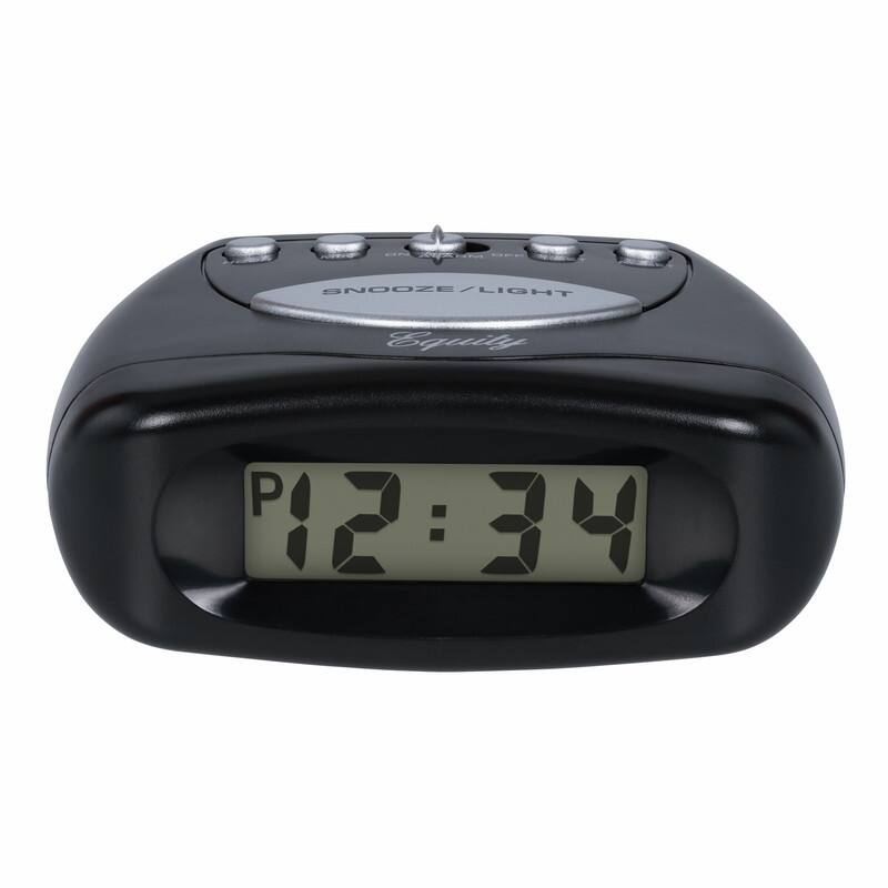 Equity 31003 Small Digital Alarm Clock with Backlight