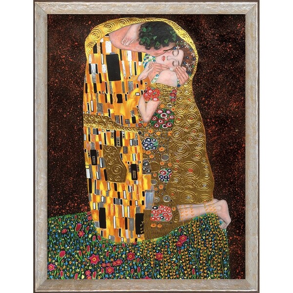 Shop Gustav Klimt 'The Kiss' (full view - Luxury Line) Hand Painted Oil ...