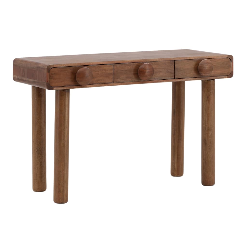 Ridgefield 47" Wide Writing Desk, Brown