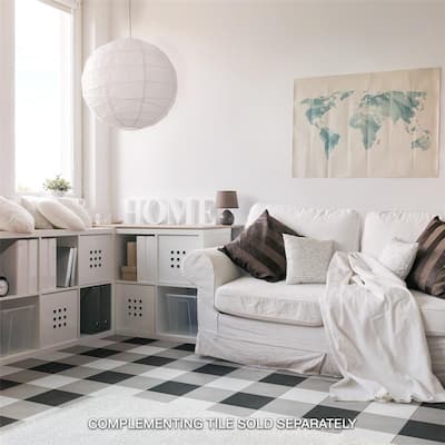 Merola Tile Twenties White 7-3/4" x 7-3/4" Ceramic Floor and Wall Tile