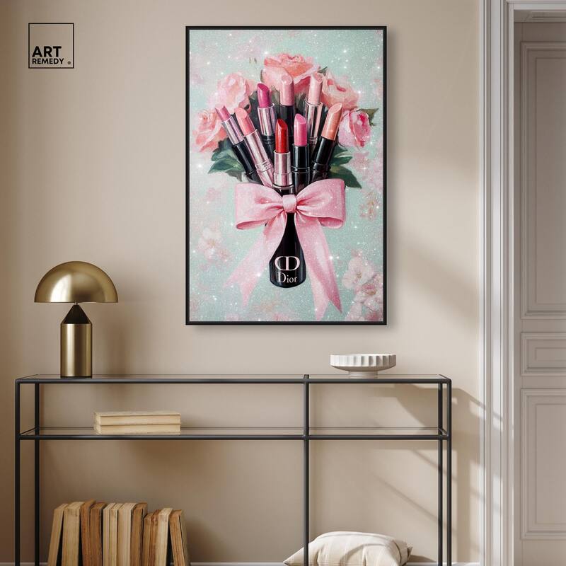 Petitie Bouquet of Lipsticks Canvas by Art Remedy