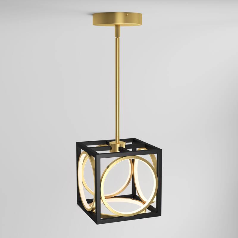 Artika Astoria LED Pendant Ceiling Light, Black & Gold