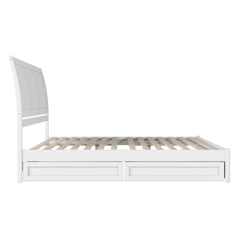 Andorra Platform Bed with Panel Footboard and Storage Drawers