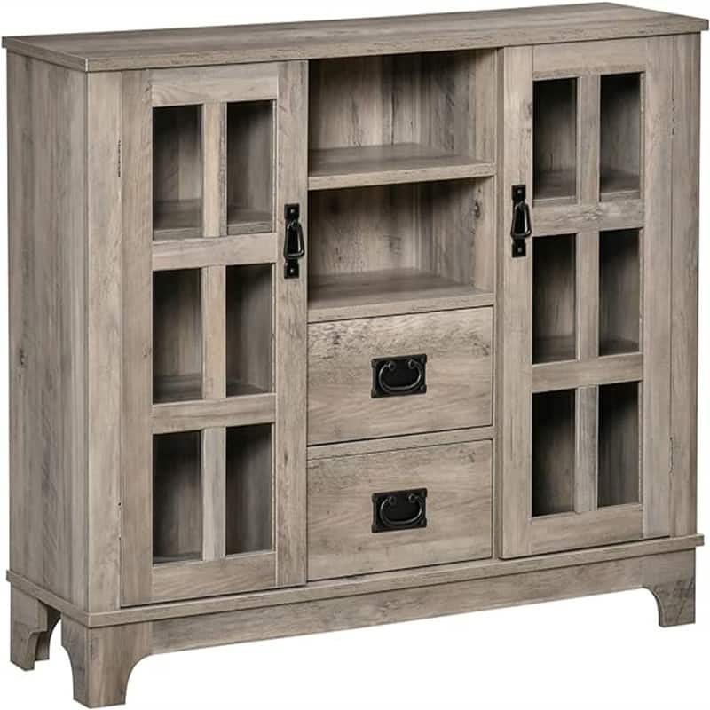 Sideboard Buffet Cabinet - 11.75"D x 42.25"W x 32"H