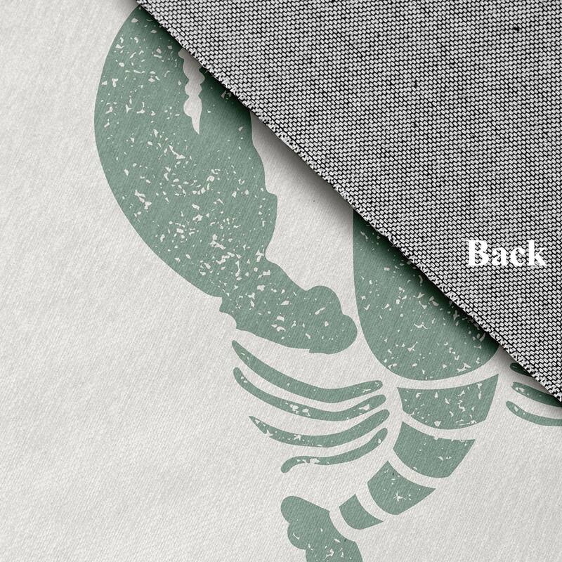 Lobster Nautical Chenille Rug