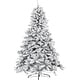 preview thumbnail 37 of 53, 6ft or 7ft Artificial Snow Flocked Christmas Tree with Metal Stable Stand Base for Indoor and Outdoor Holiday Decoration