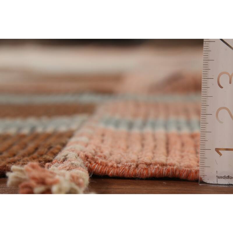 All-Over Moroccan Abstract Area Rug Hand-Knotted Wool Carpet - 8'11"x 12'8"